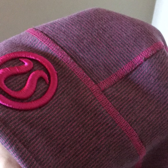 Lululemon Hot Pink and Grey Striped Hoodie - Picture 7 of 10